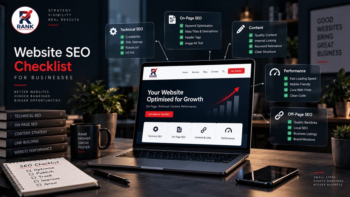 Website SEO checklist for businesses